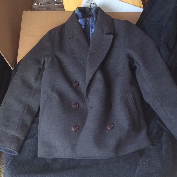 #48 Boys Abercrombie peacoat size 9/10 - Picture 5 of 6